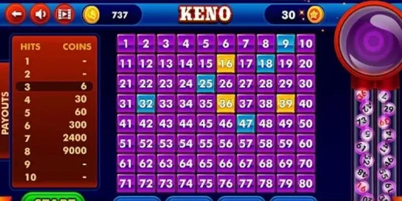 Cách chơi Keno siêu đơn giản cho các thành viên mới
